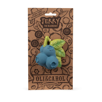 Oli & Carol Baby Teether - Jerry the Blueberry