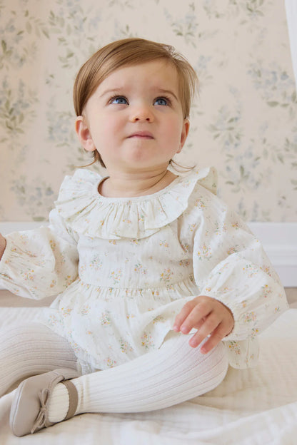 Organic Cotton Cecil Playsuit Justine Parchment