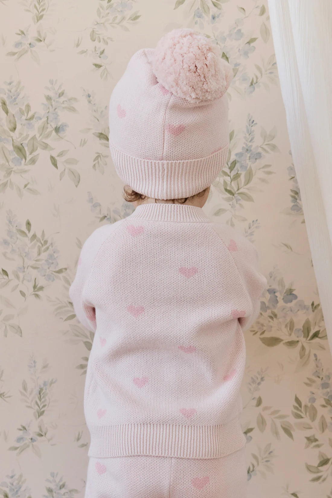 Kate Cardigan Kate Heart Jacquard Cotton Candy