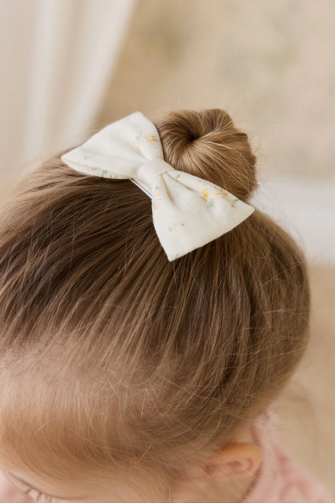 Organic Cotton Desiree Bow Justine Parchment
