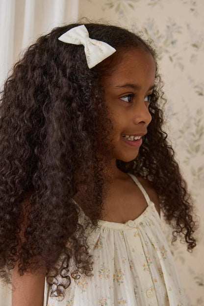 Organic Cotton Desiree Bow Justine Parchment