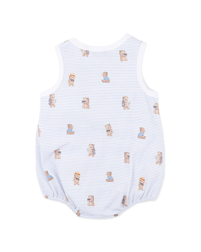 Brady Stripe Organic Button Up Bodysuit