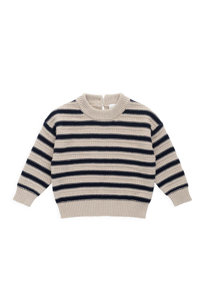 Byron Jumper Byron Stripe Oat / Eclipse