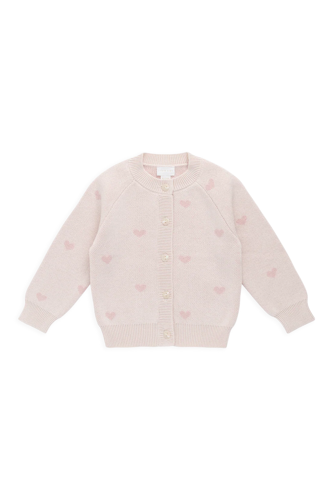 Kate Cardigan Kate Heart Jacquard Cotton Candy