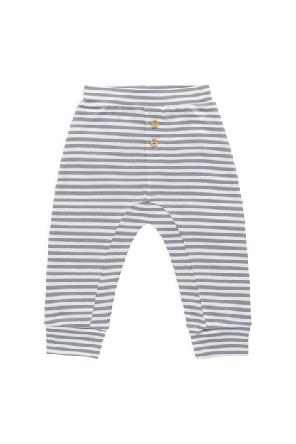 Pima Cotton Wesley Pant Narrow Stripe Dawn / Cloud