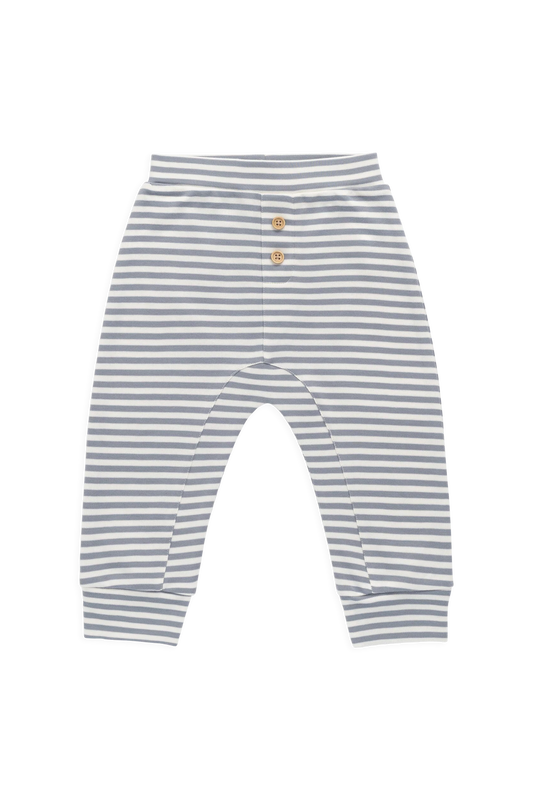 Pima Cotton Wesley Pant Narrow Stripe Dawn / Cloud