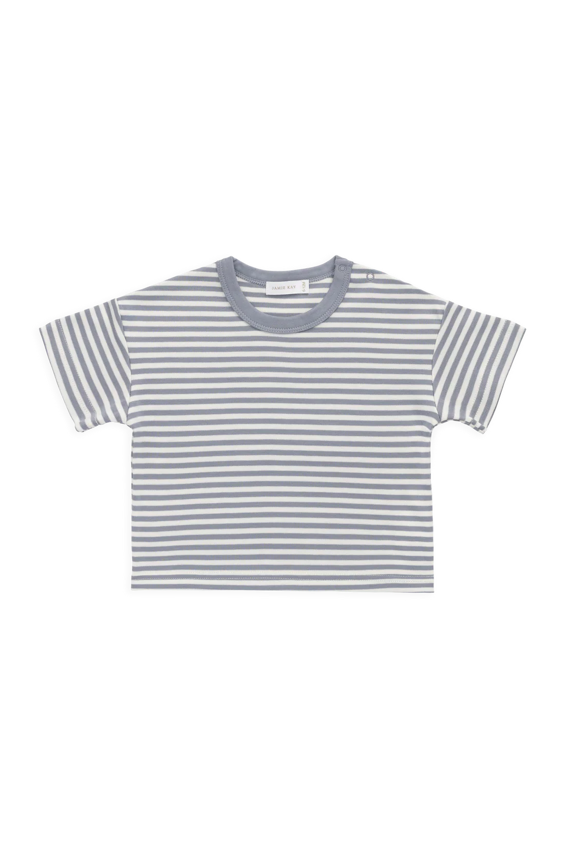 Pima Cotton Wesley Tee Narrow Stripe Dawn / Cloud