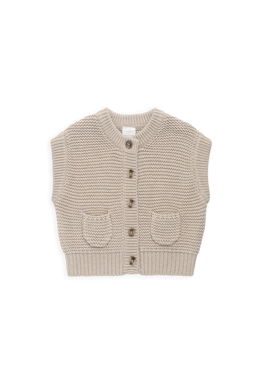 Rome Knit Vest Oat