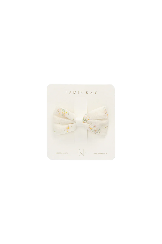 Organic Cotton Desiree Bow Justine Parchment