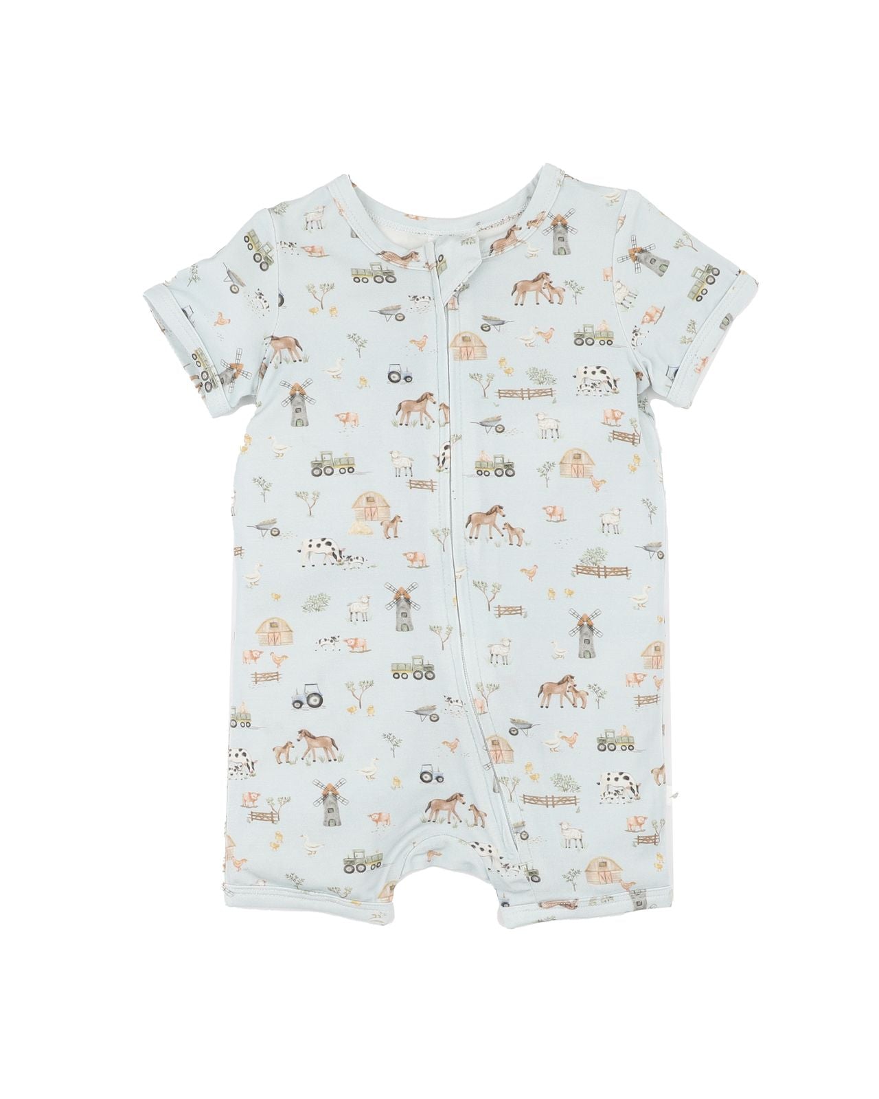 Farm Print Eco Cosy SS Romper