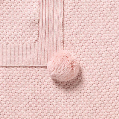 Marshmellow Organic Knitted Bubble Blanket