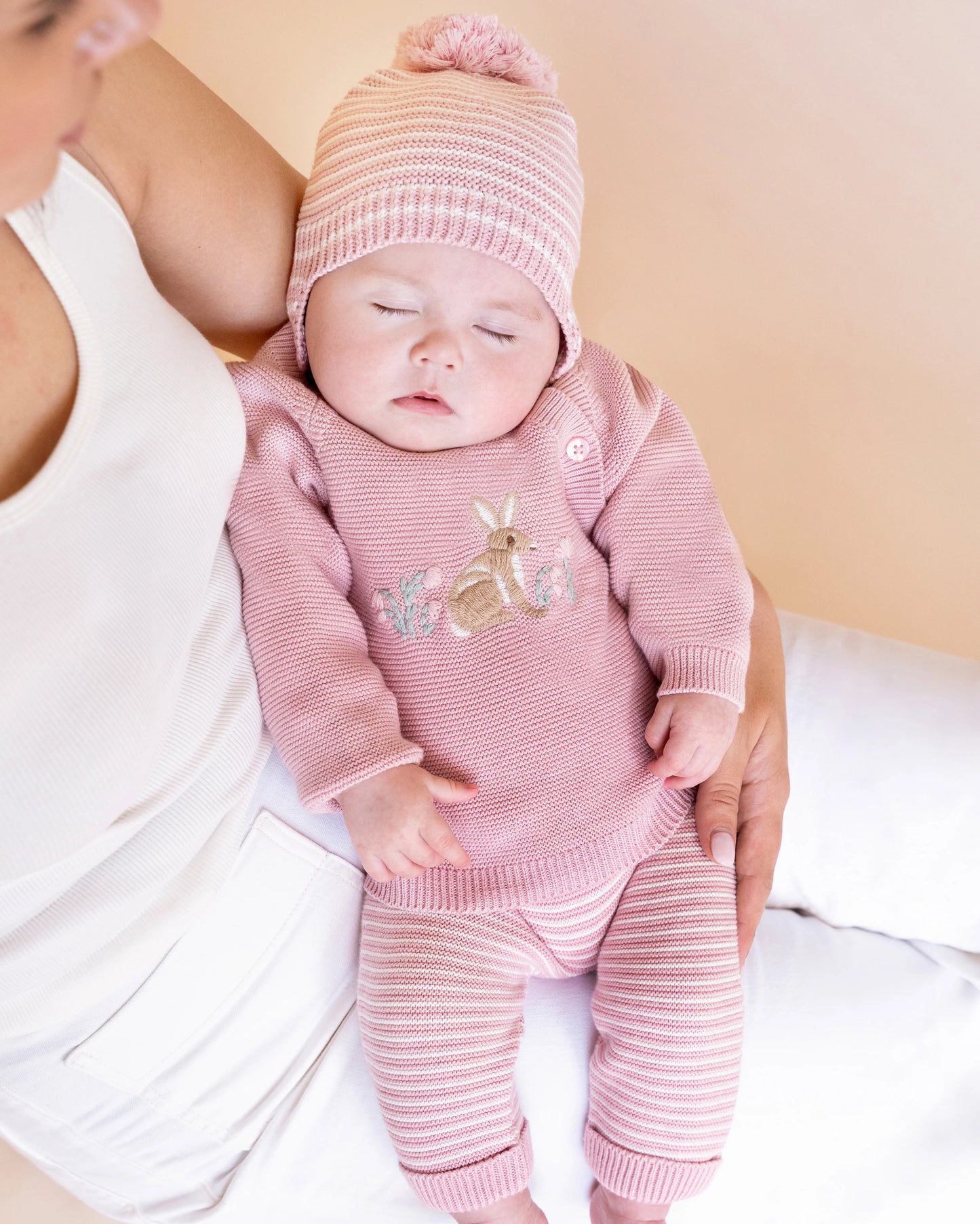 Fern Bunny Organic Knitted Jumper Blossom