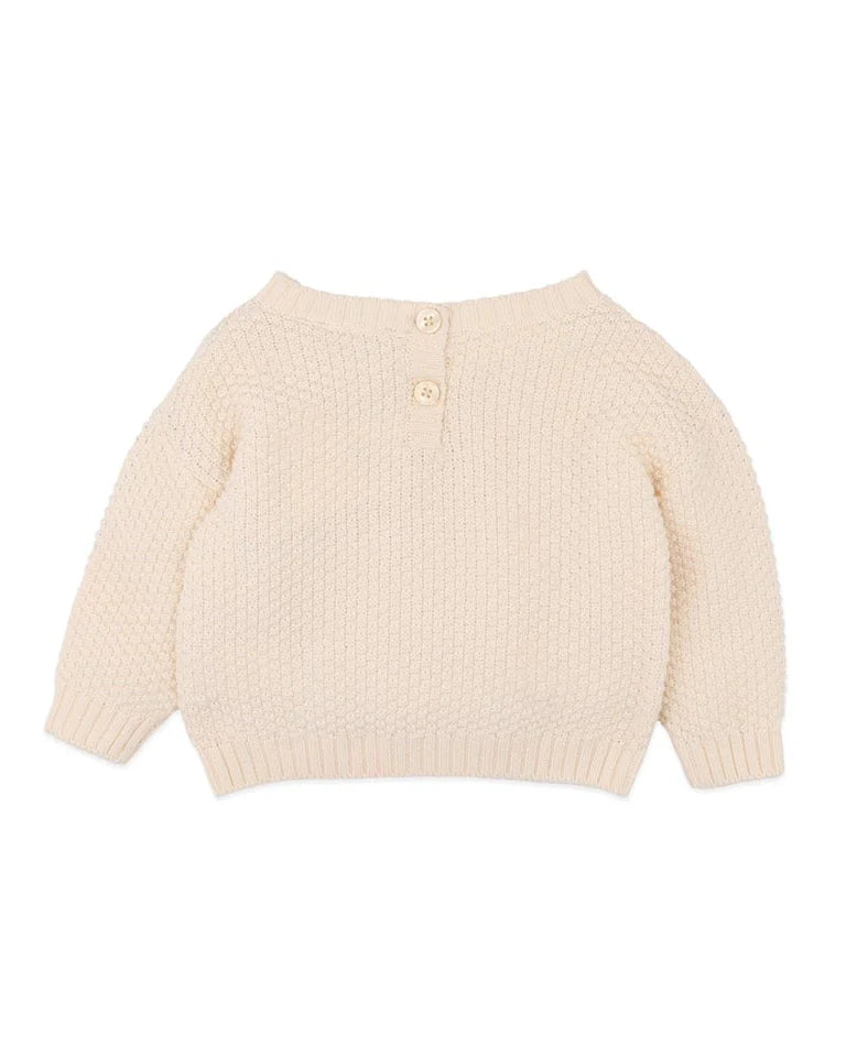 Fern Hand Embroidered Organic Jumper