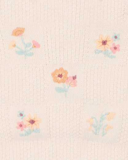 Fern Hand Embroidered Organic Jumper