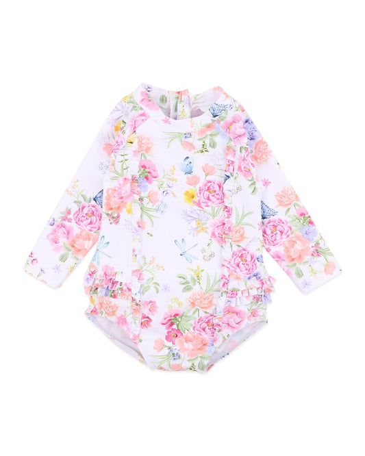 Bianca White Ls Sunsuit