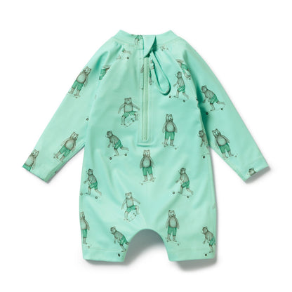 Skater Club One Piece Boyleg Swimsuit