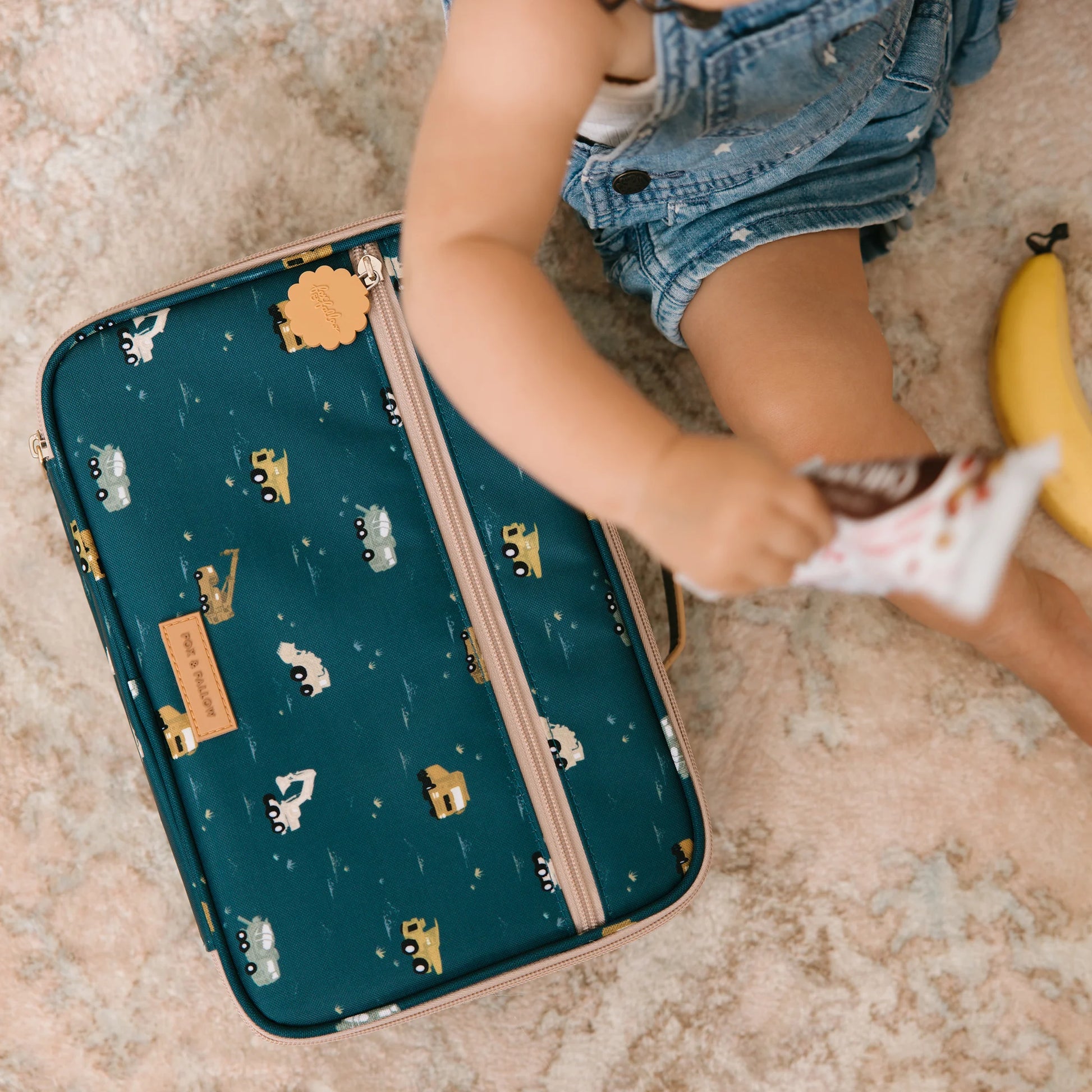 Fox & Fallow Trucks Large Lunch Bag | Aster & Ruby