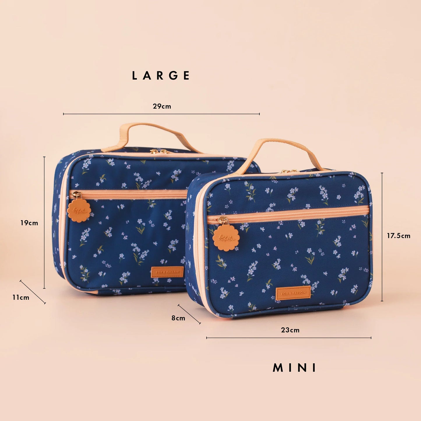 Forget Me Not Large Lunch Bag