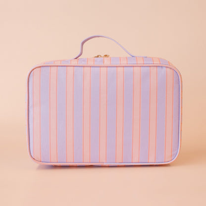 Fox & Fallow Powder Stripe Large Lunch Bag | Aster & Ruby