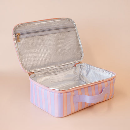 Fox & Fallow Powder Stripe Large Lunch Bag | Aster & Ruby
