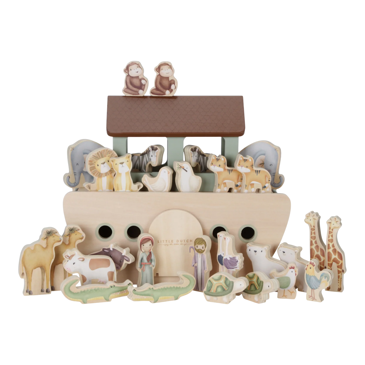 Wooden Noah's Ark Playset