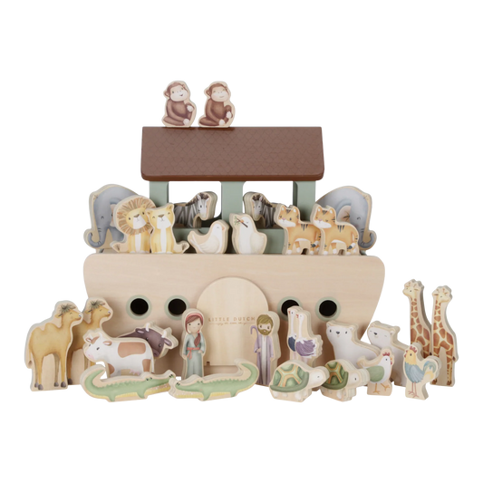 Wooden Noah's Ark Playset