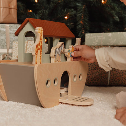 Wooden Noah's Ark Playset