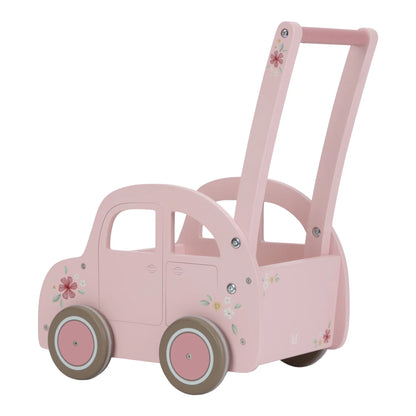 Wooden Baby Walker Pink