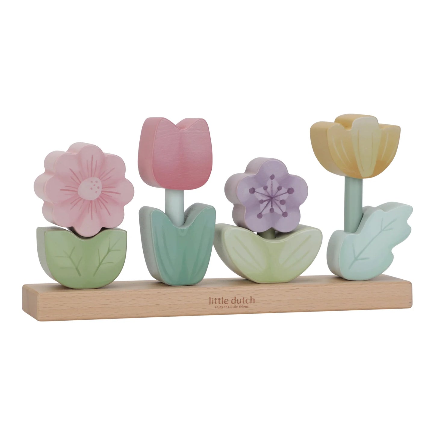 Wooden Stacking Flower Puzzle