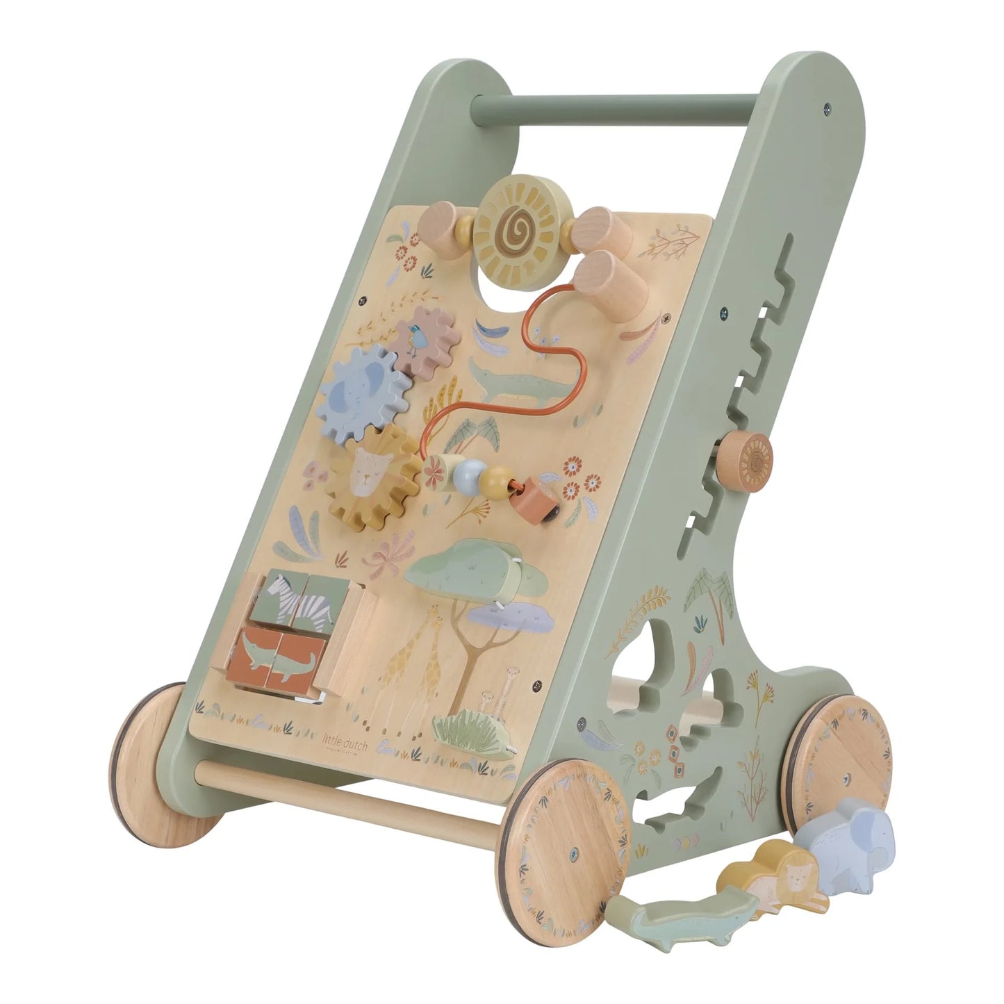 Wooden Baby Activity Walker Safari