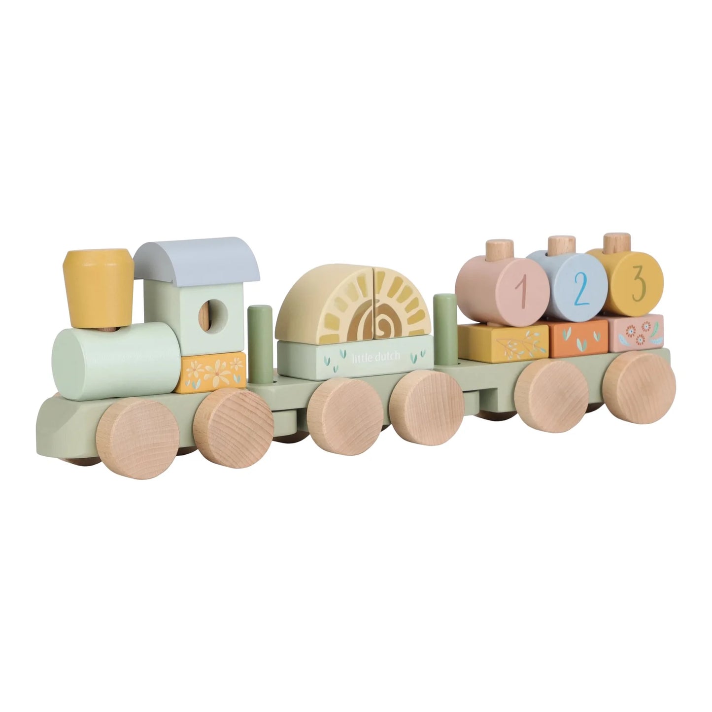 Wooden Block Train Safari