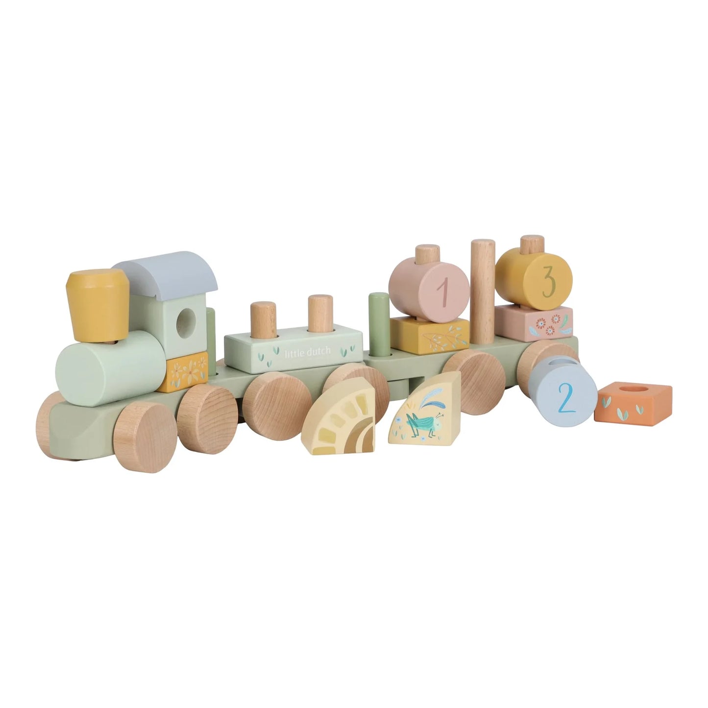 Wooden Block Train Safari