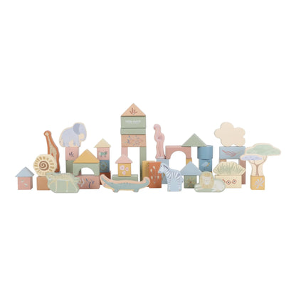 Wooden Building Blocks Safari