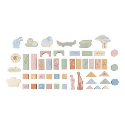 Wooden Building Blocks Safari