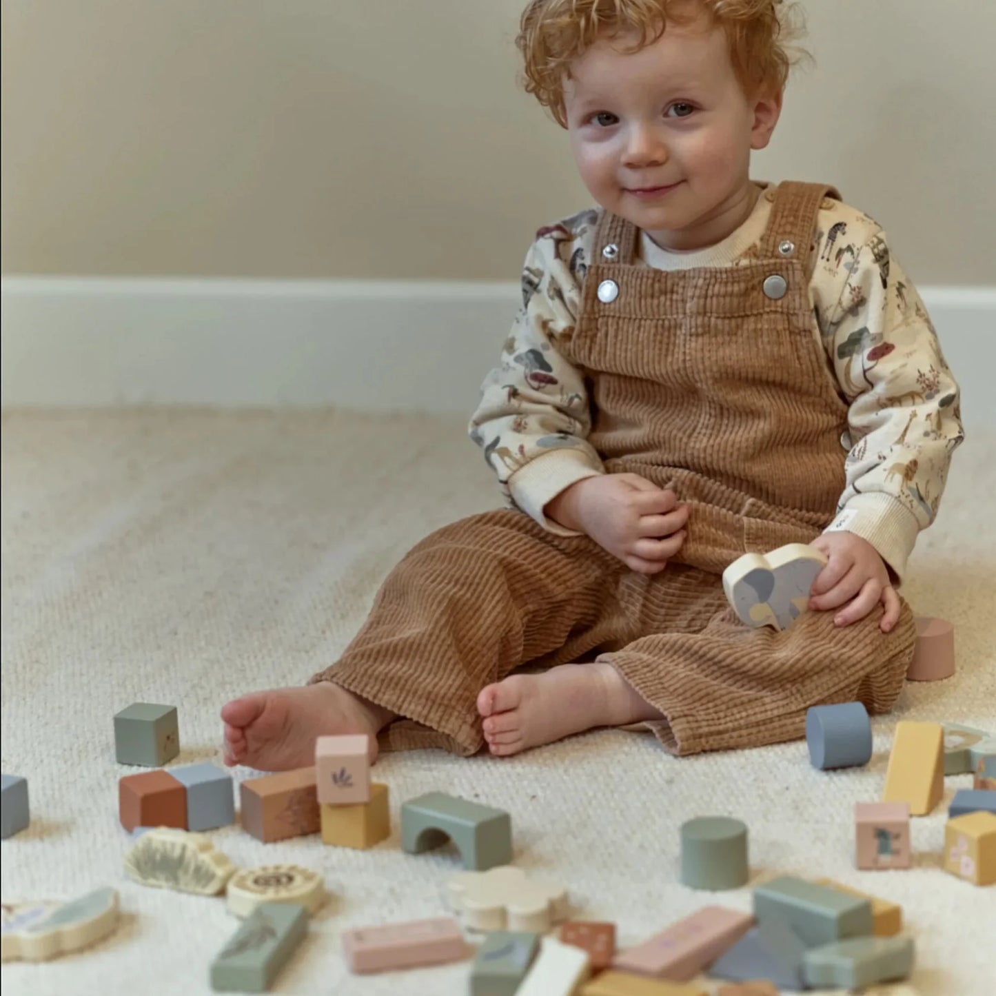 Wooden Building Blocks Safari