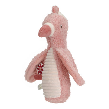 Squeaker with Rattle Flamingo