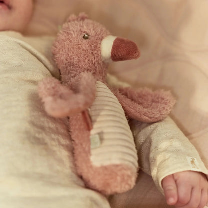Squeaker with Rattle Flamingo