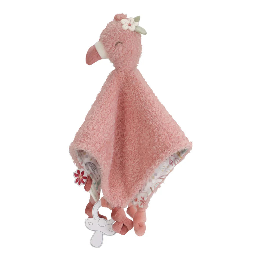 Safari Friends Cuddle Cloth Flamingo