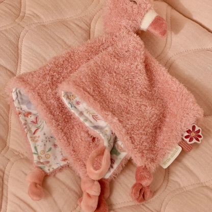 Safari Friends Cuddle Cloth Flamingo