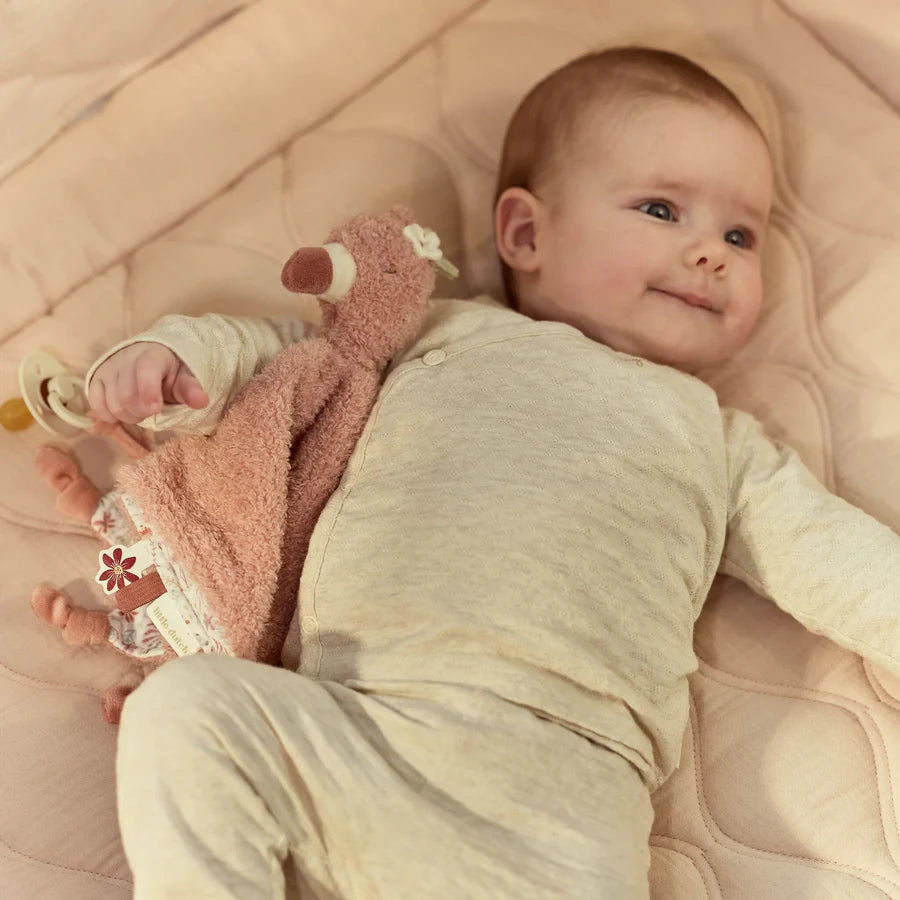 Safari Friends Cuddle Cloth Flamingo