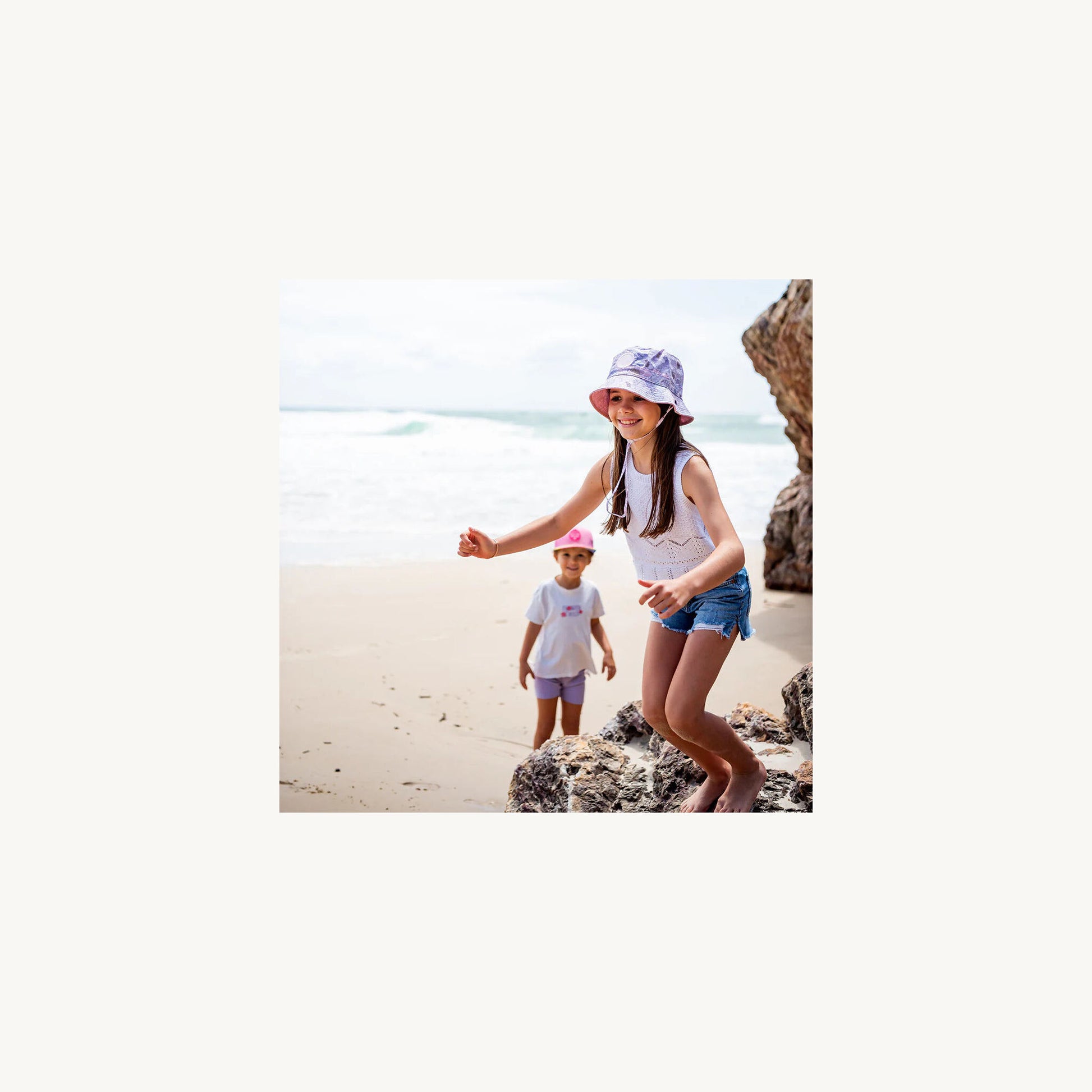 Little Renegade Company Lola Reversible Bucket Hat | Aster & Ruby