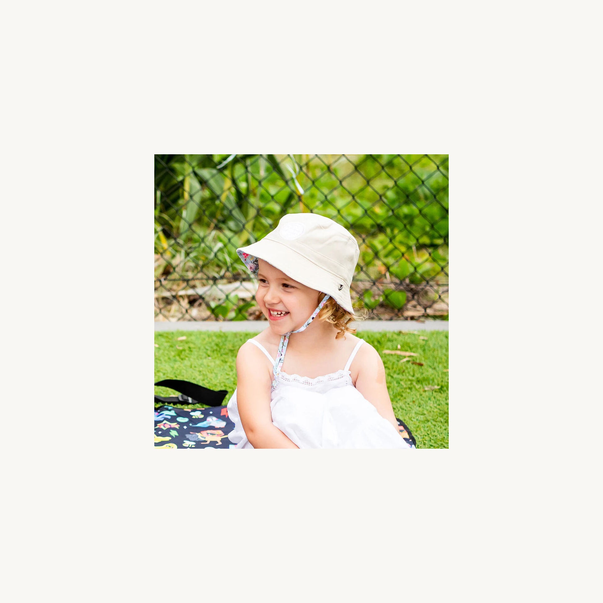 Little Renegade Company Reversible Bucket Hat Meadow | Aster & Ruby