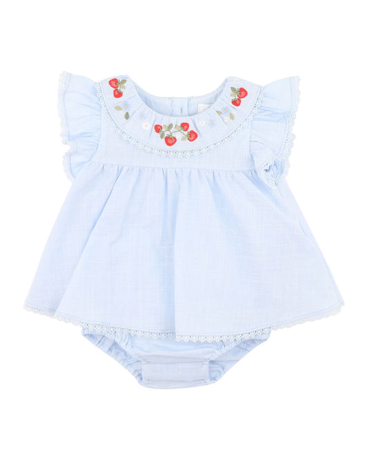Poppy Embroidered Overlay Bodysuit
