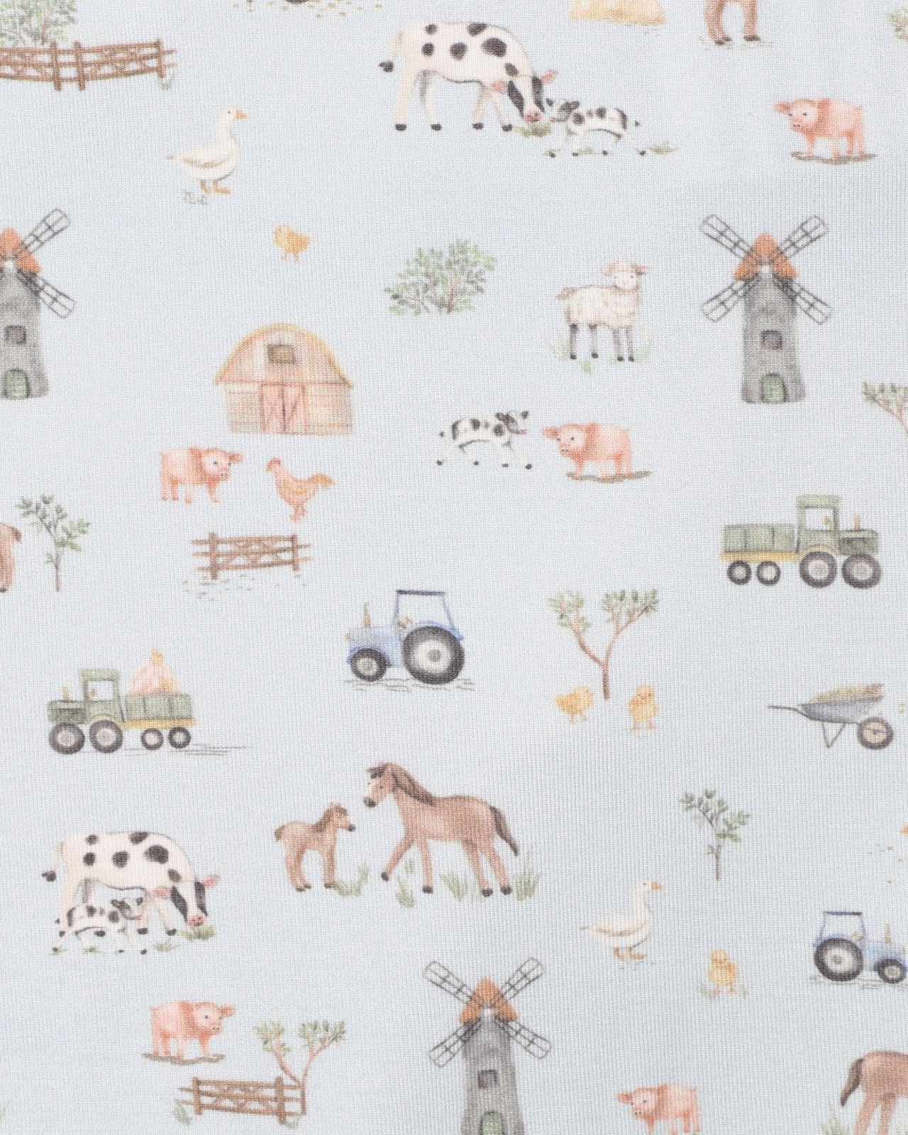 Farm Print Eco Cosy SS Romper
