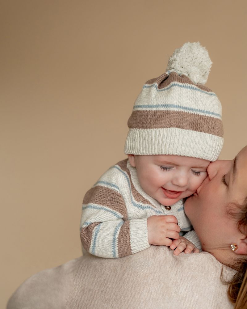 Alvin Organic Stripe Knitted Beanie