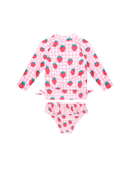 Strawberry Check 2 Piece Swim Set