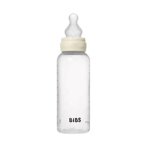 BIBS Baby Bottle Silicone 270ml Medium Flow Ivory | Aster & Ruby