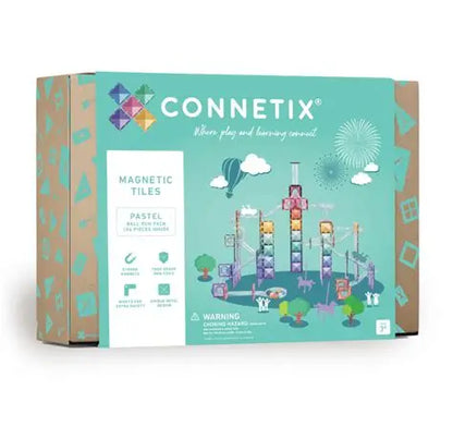 Connetix Tiles 106 Piece Pastel Ball Run Pack