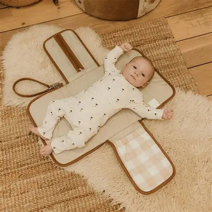 Change Mat Clutch Beige Gingham