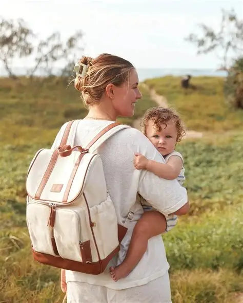 Signature Nappy Backpack - Natural Canvas
